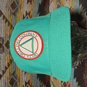80s Delta Drilling Company Green Trucker Hat